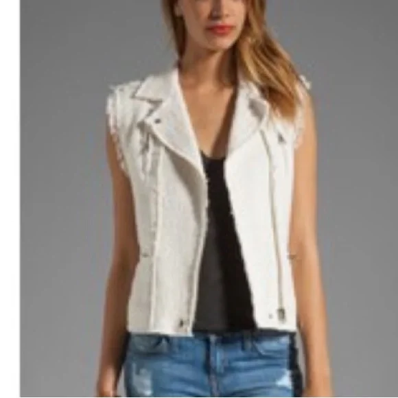 Rebecca Taylor tweed moto vest - Picture 1 of 8